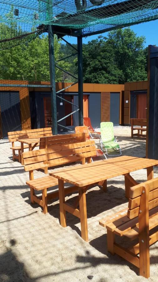 Campingplatz Am Treidlerweg Königstein Esterno foto