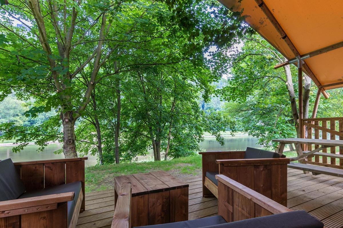 Campingplatz Am Treidlerweg Königstein Esterno foto